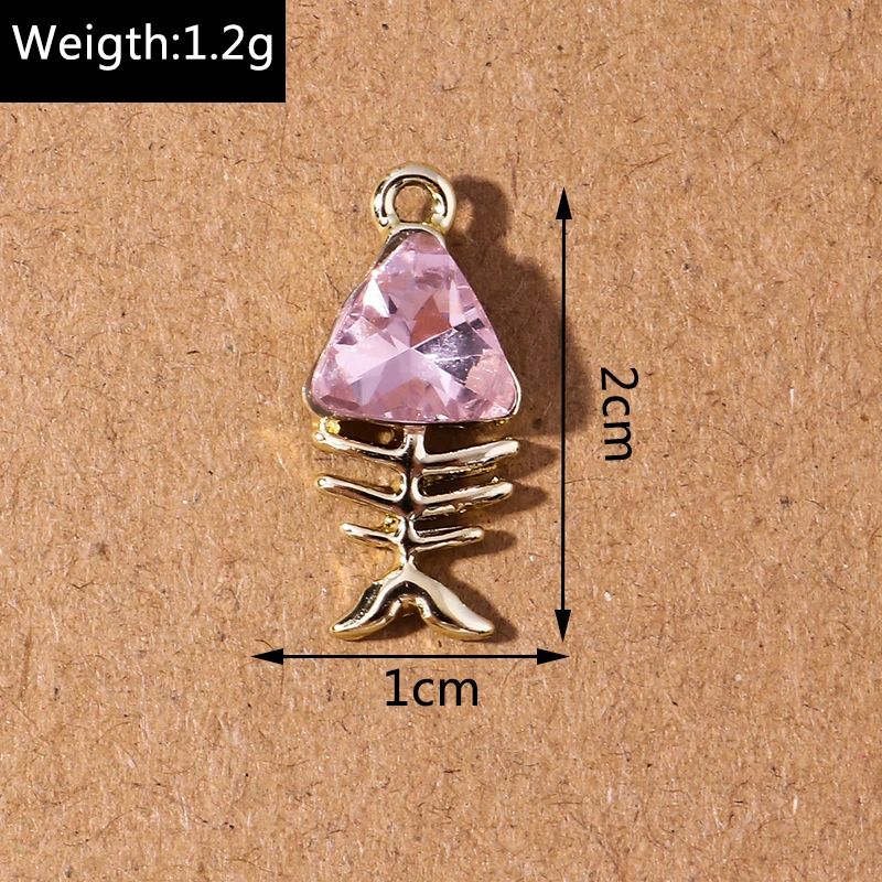 10 stücke zarte Kristall frucht Kirsche Anhänger Charms für Schmuck machen DIY Halsketten Ohrringe Zubehör liefert – Detail 5