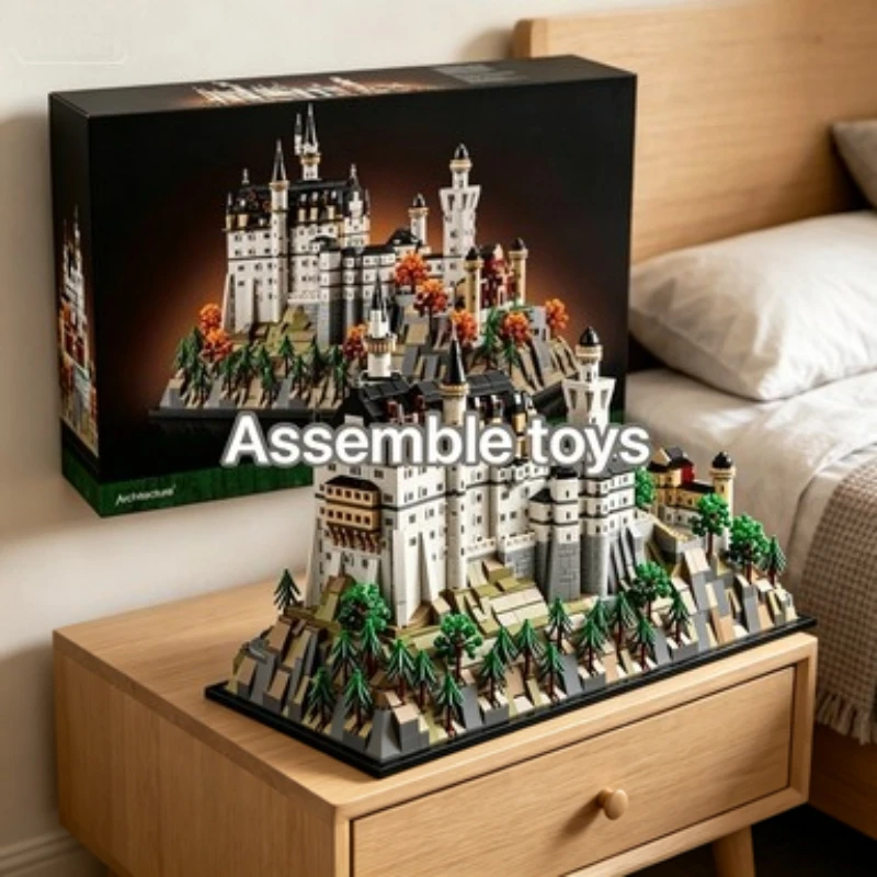 

Bandai 21063 Neuschwanstein Castle Display Building Toy Party Mini Guest Anniversary Gift compatible with LEGO bricks