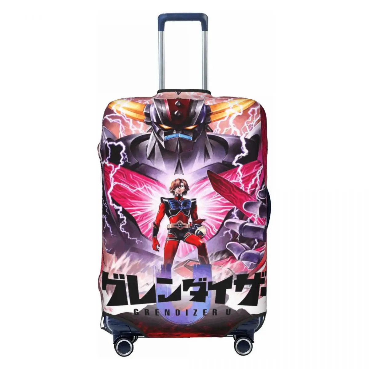 

Custom UFO Robo Grendizer Anime Luggage Cover Cute Mazinger Z Manga Suitcase Protector Covers Suit For 18-32 inch