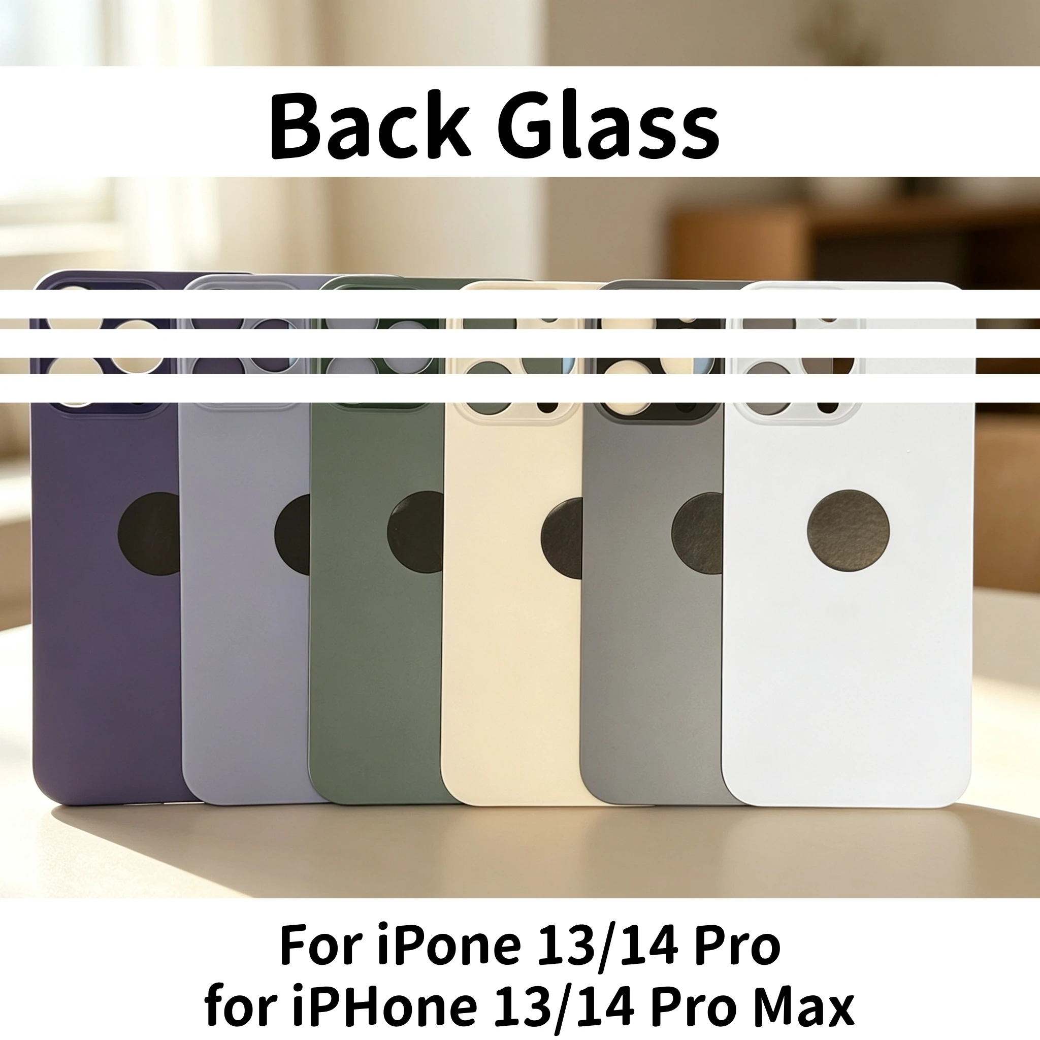 1PCS Cristal trasero de repuesto para iPhone 13/14 Pro para iPhone 13/14 Pro Max