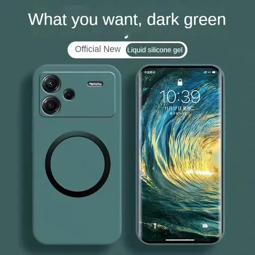 New for MagSafe Phone Case For Xiaomi Redmi Note 13 Pro Plus 14T 15T POCO X6 M6 f8 F7 x7 PRO 15 Ultra Liquid Matte Magnetic Case - Image 4