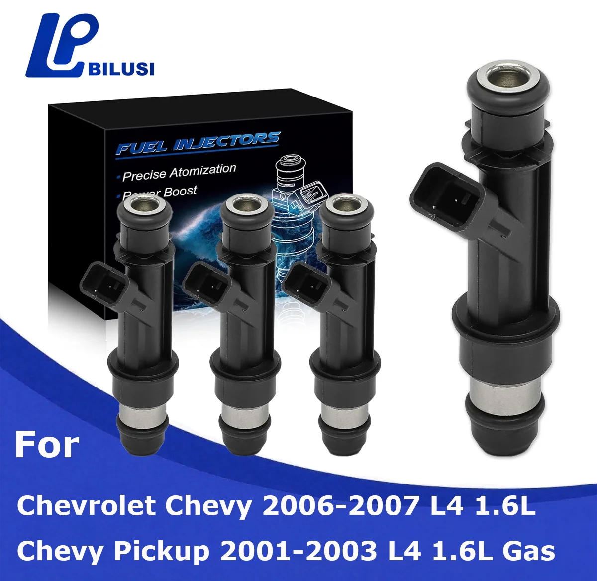 

Bilusi Fuel Injectors FJ1317 25319301 Compatible with Chevrolet Chevy 2006-2007 Chevy Pickup 2001-2003 L4 1.6L