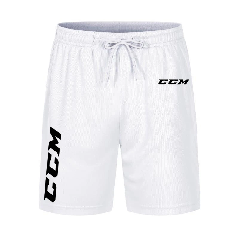 Summer Fashion Brand Mesh Men Casual Shorts Drawstring Waist Comfortable CCM Print 5-point Pants