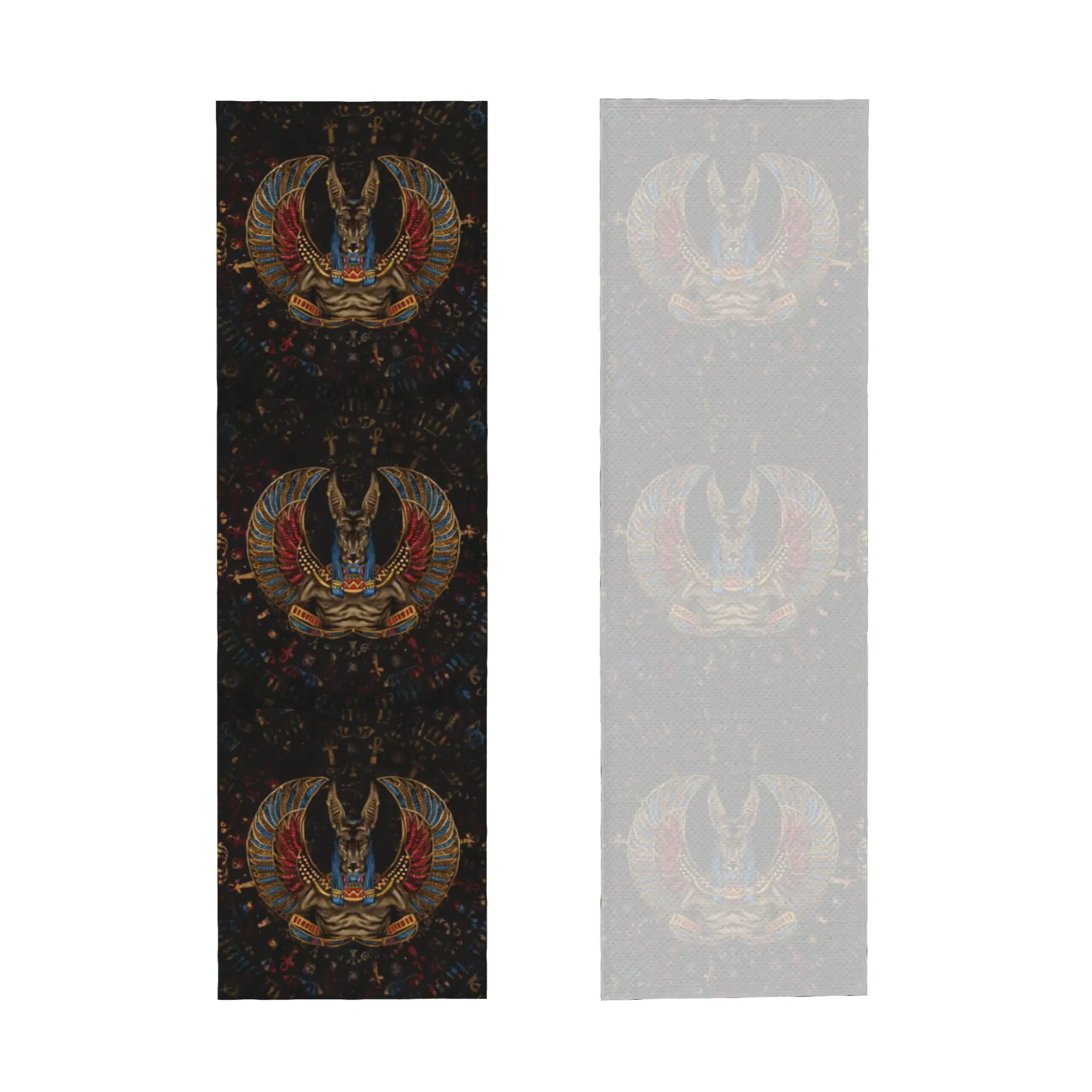 Hieroglyphs Anubis Cold Exercise Towel  Egyptian God Super Soft Breathable Instant Cooling Towel Yor Gym Towels