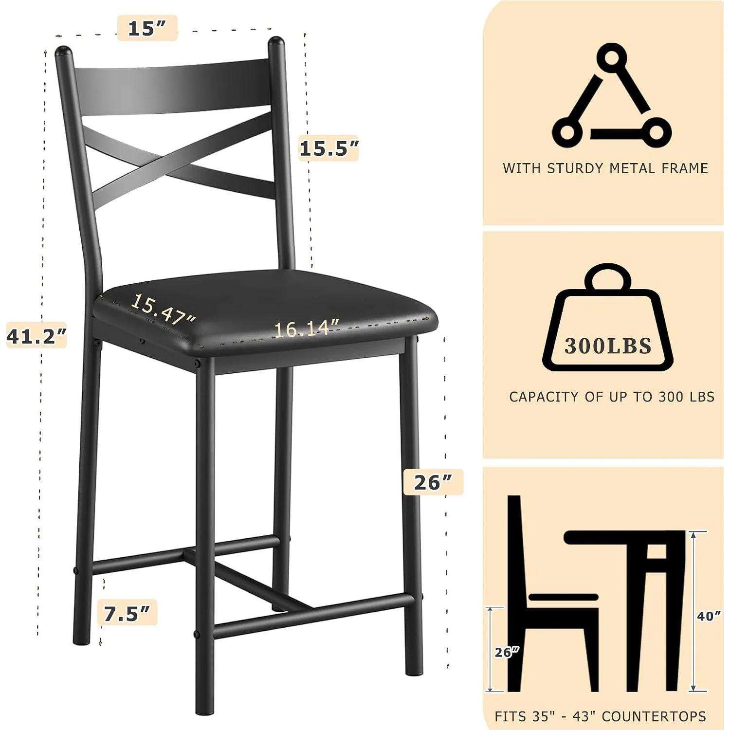 Thumbnail 4 - #16 Best Rated Adjustable Bar Stools to Buy in 2026