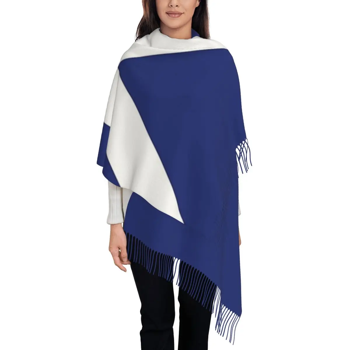 Scotland Flag Scarf Tassel Scarves for Women Soft Warm Shawls and Wraps Large Fall Winter Shawl Wrap