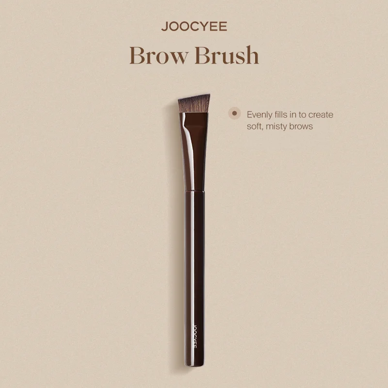 JOOCYEE BROW BRUSH Wide Angled Head Eyebrow Brush Soft Dense Bristles Glossy Handle Eyebrow Powder Filling Makeup Tool