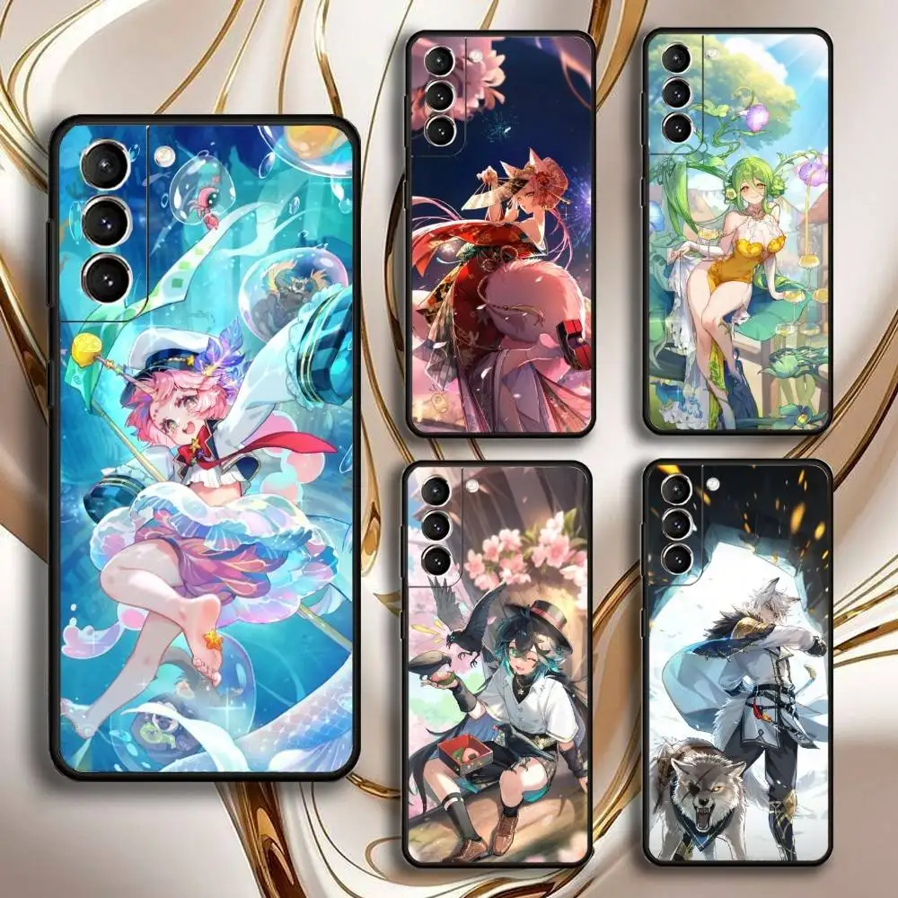 

I-Isekai S-Slow Life Phone Case For Samsung GalaxyA13,21s,22,31,32,52,53,71,72,73,Soft Black Shell