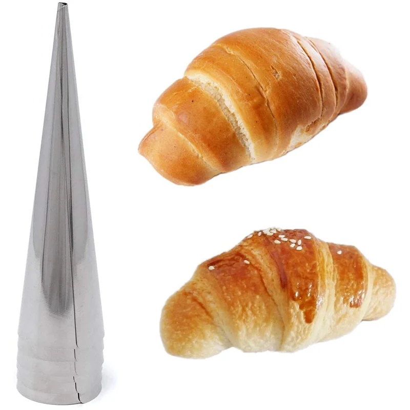 24PCS สแตนเลสสตีลครีมขนมฮอร์นแม่พิมพ์ Conical หลอดกรวย Pastry ROLL Horn แม่พิมพ์ครัวเบเกอรี่ COIL เครื่องมือ