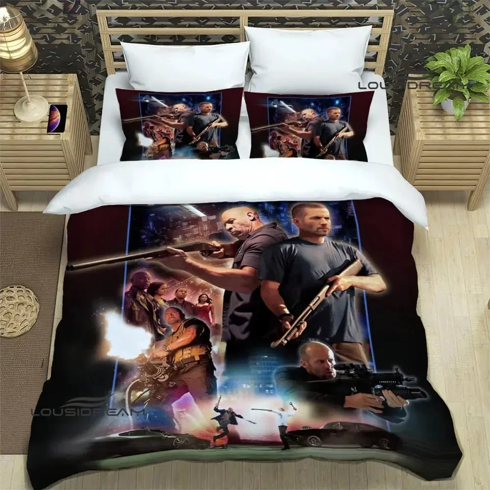 

Fast & Furious Comfortable Duvet Quilt Cover Pillowcase Bedding Set Children Bedroom Decoration Home Textile
