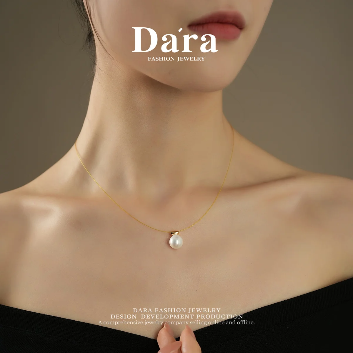 Freshwater Pearl Necklace S925 Silver 8-11mm White Pearl Choker for Women Elegant and Light Luxury