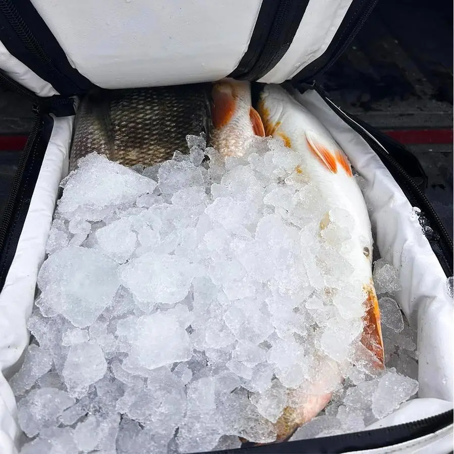 حقيبة تبريد سمك كاياك جير، مبرد كاياك محمول مقاس 25 بوصة لالتقاط الأسماك، أكياس صيد كاياك مقاومة للتسرب مع حزام كتف #2