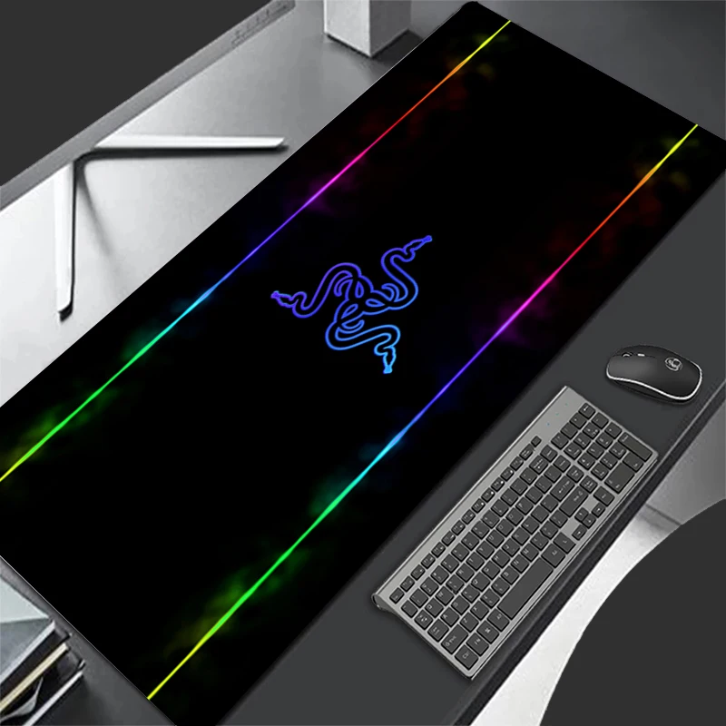 

Razer Mousepad HD Gaming Mats Computer Cabinet Non-Slip Mouse Pad PC Accessories Extended Pad Anime Keyboard Pad Office Desk Mat