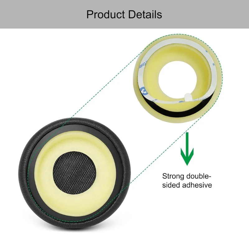 Ivinxy Replacement Earpads Professional Protein Leather Headphone Ear Cushions for Jabra Evolve 20 20se 30 30II 40 65 65+