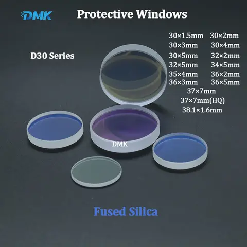 D30 시리즈 30*5/32*2/34*5/37*7 Wsx Precitec 레이저 커팅 헤드용 레이저 보호 Windows 파이버 레이저 렌즈