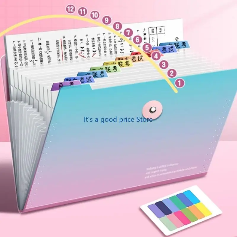 

Организатор документов Сортировка папки 12 карманов Расширение папки файлов для офиса