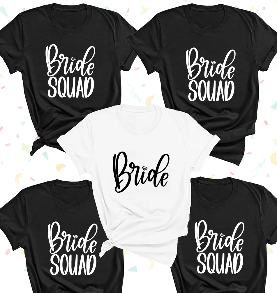 Bride Squad Shirts, Wedding Gifts, Bridal Shower, Bridesmaid Shirts, Bachelorette Party Favors, Engagement Party Shirts