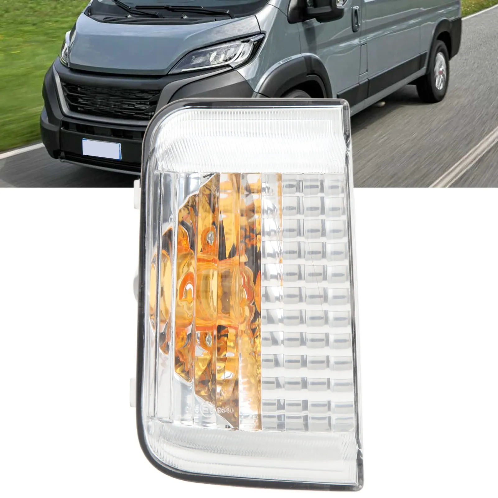 Индикаторная лампа зеркала на крыле, линза, сигнал бокового зеркала, светодиодная крышка, замена для Citroen Dispatch Relay Fiat Ducato Peugeot Expert