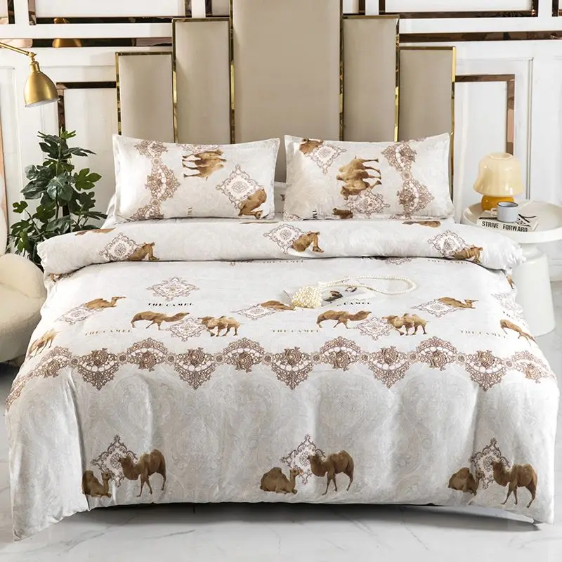 King Size Bedding Set Girl Ding Set Double Bed Sheets 4 Pieces Sets Beddings Sets Cotton Sheet Queen Duvet Cover