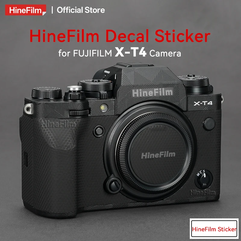 Hinefilm الجلد ل فوجي XT4 كاميرا ملصق XT 4 ملصق مائي الجلد ل فوجي فيلم X-T4 كاميرا واقية التفاف غطاء الجلد #1
