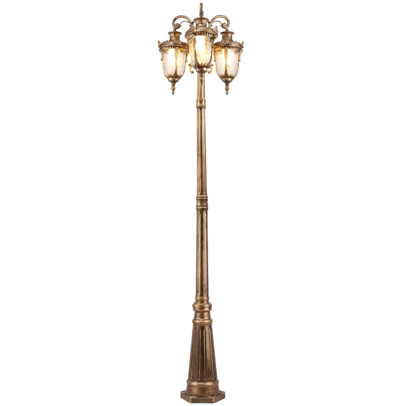 Garden light Street light Lawn flower Park light Waterproof household outdoor villa European landscape Municipal 3m led high pol