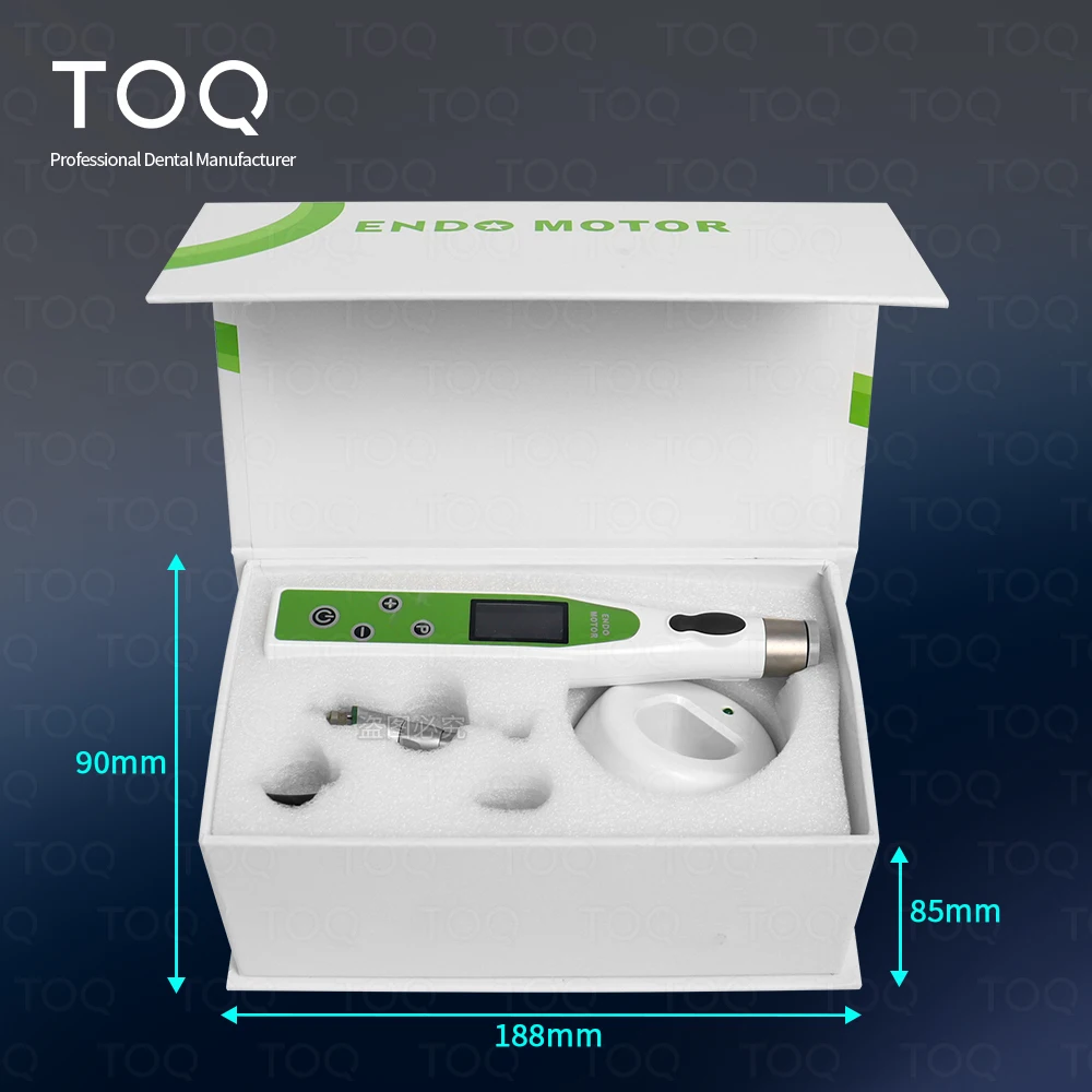 Dental Wireless Endo Motor with LED Lamp 16:1 Standard Contra Angle Endodontic Instrument with 9 programs