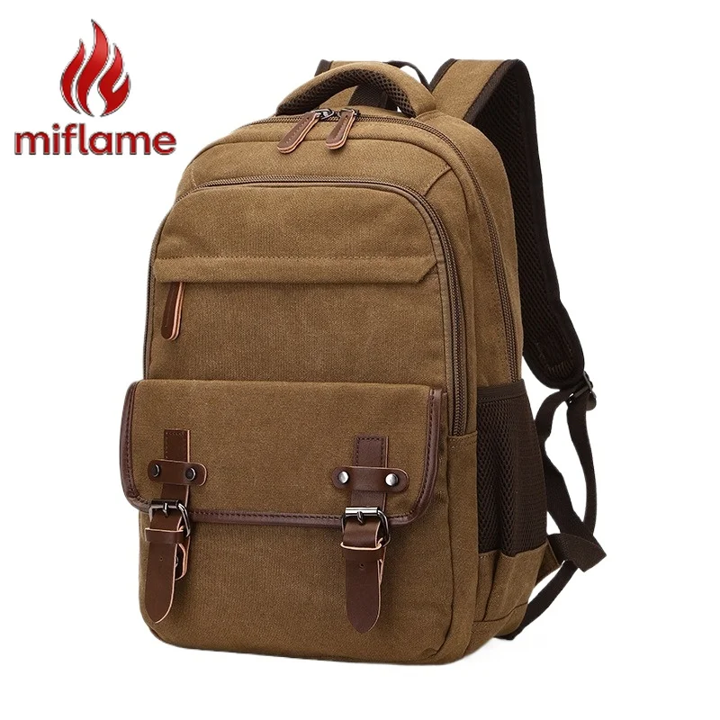 Backpack Canvas Convertible Two in One Laptop Bag Multifunctional Unisex School Pack Travel Shoulder Casual