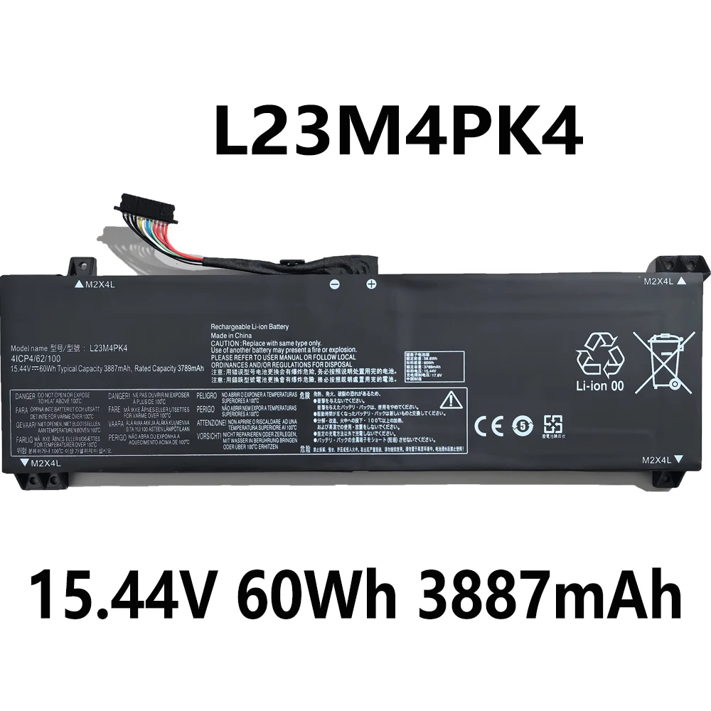 

L23M4PK4 15,44 В 60 Втч 3887 мАч аккумулятор для Lenovo LOQ 15IRX9 15AHP9 15IAX9I 15IAX9 15ARP9 15i Gen 9 L23B4PK4 L23C4PK4 бесплатные инструменты