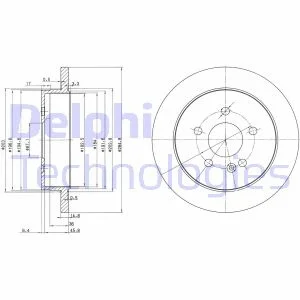 Store code: BG3398 for brake disc rear ML-CLASS W163 9805