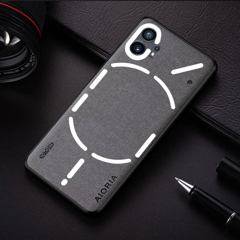 Case For Nothing Phone 1 2 3 2A Plus 3A Pro CMF Phone 2 Pro funda bussines style design lightweight textile leather phone cover