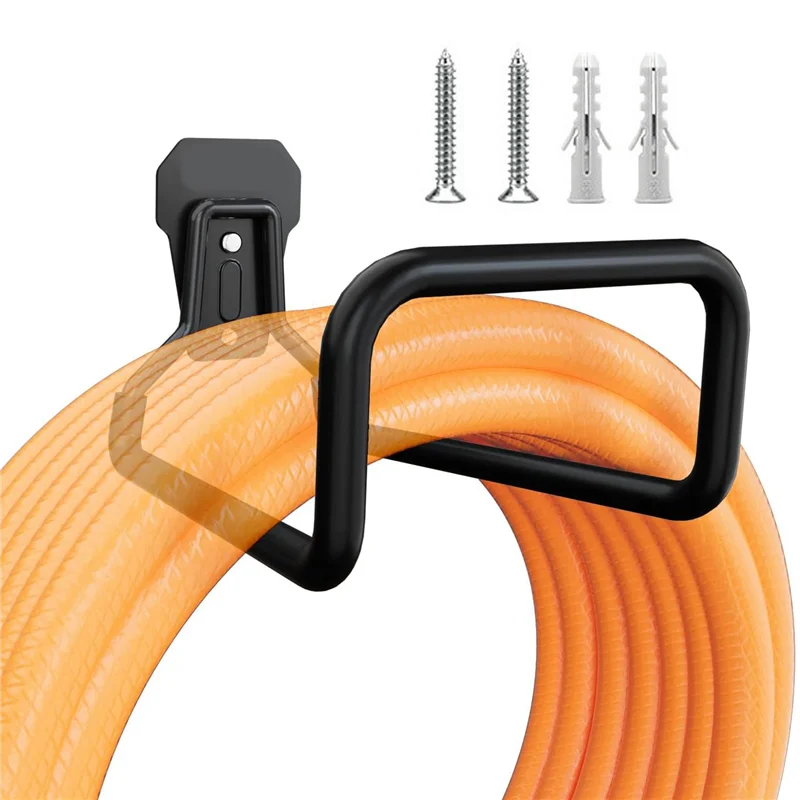 

Garden Hose Holder Wall Mount, Duty Water Hose Hanger for Outside, Metal Hose Reels Hose Rack Hose Hook for Garden Hose