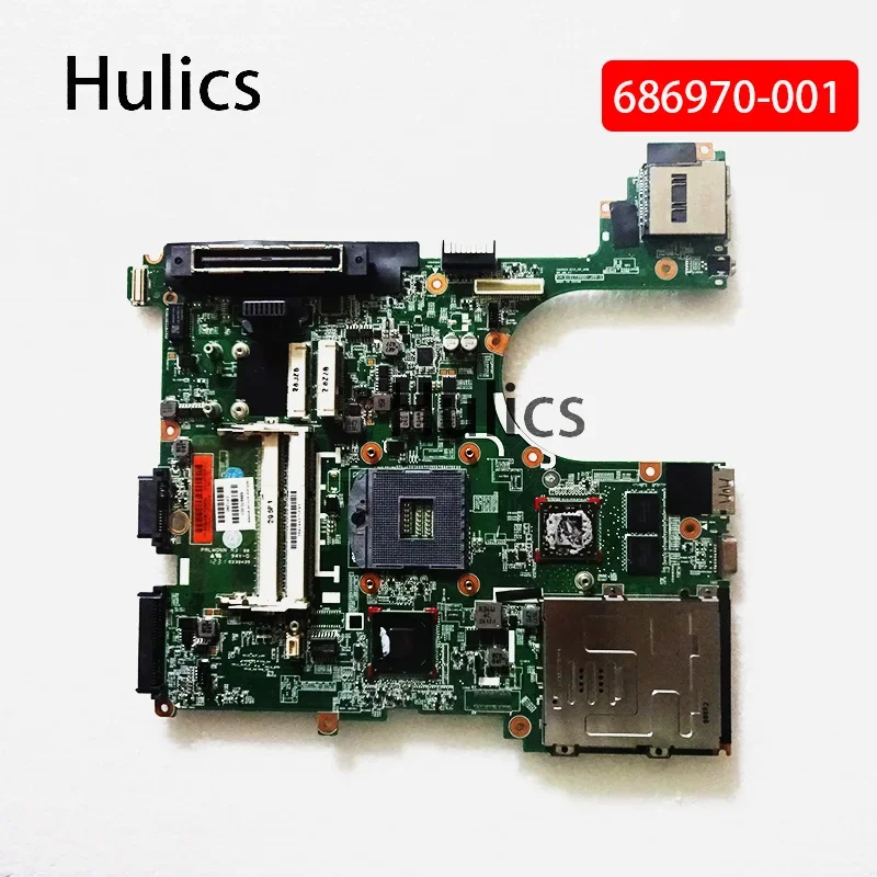 Hulics Used 686970-001 Main Board For HP Elitebook 8570P Laptop Motherboard DDR3 SLJ8A  HD7550M Video Card