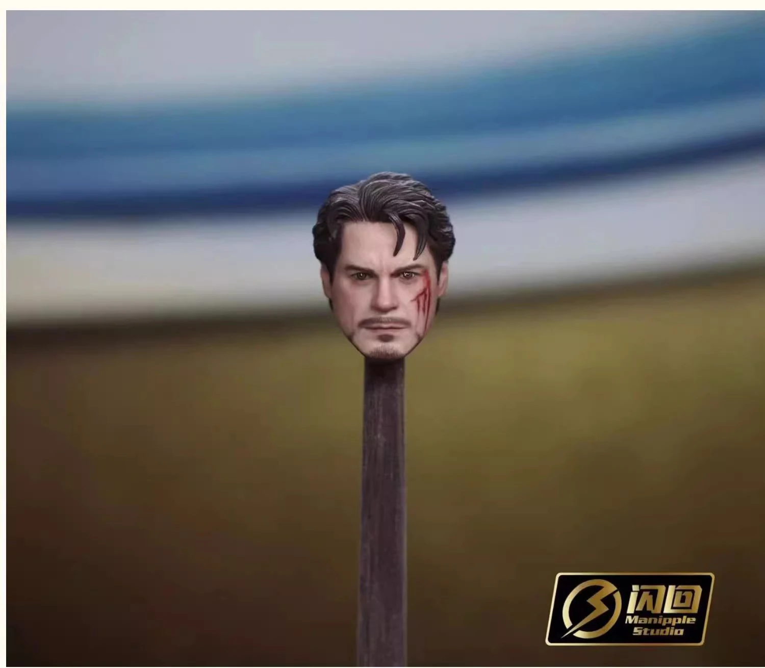 

1/12 Manipple Studio MK6 Tony Head Carving Sculpt Model Toys
