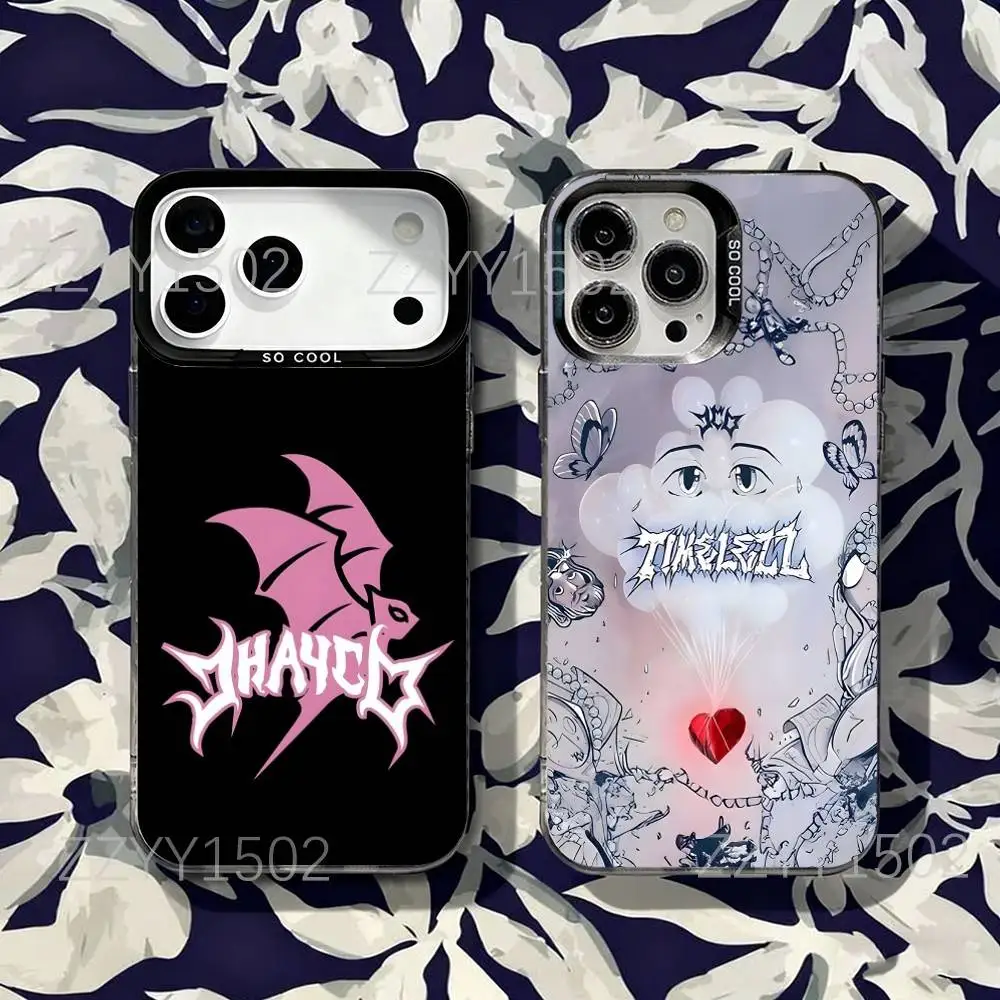 J-Jhayco Le Clique Vida Rockstar Capa de telefone para iPhone 17,16,15,14,13,12,X,8,Pro,Max,Plus, SE4, Air, Mini HD Preto IMD Fosco