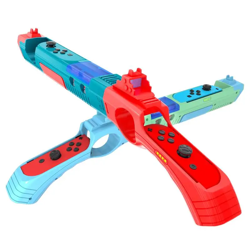 

Gun Shape Handgrip Game Machine Handle Body Sense for NS OLED Switch Controller Joycon Accessories