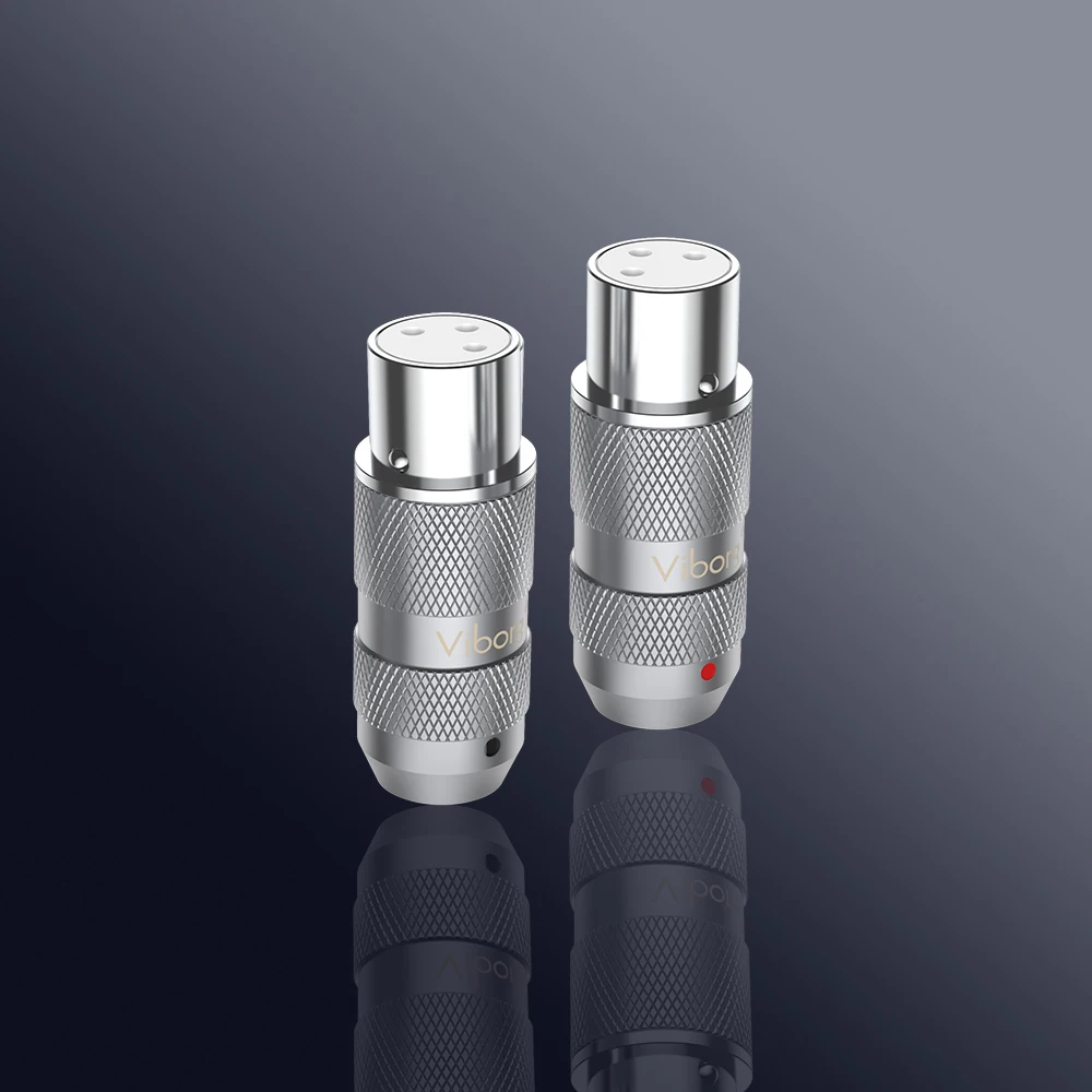 Viborg 99.998% rame puro rodiato connettore XLR spina cavo Audio bilanciamento 3pin