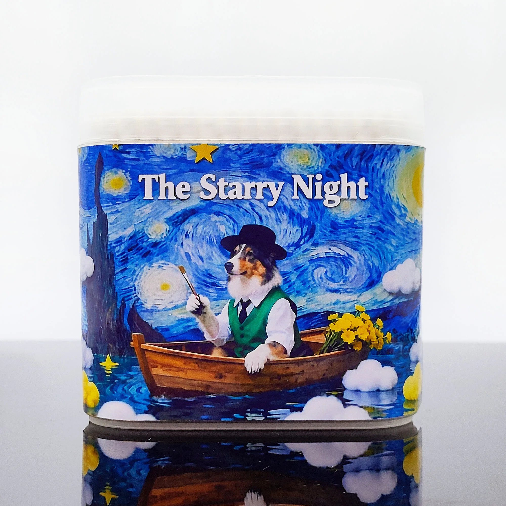 200 قطعة من أعواد القطن ذات طابع حيواني، أعواد قطنية مبتكرة مرصعة بالنجوم، متعددة الوظائف برأسين، عصا أعواد قطنية مستديرة حلزونية. #4