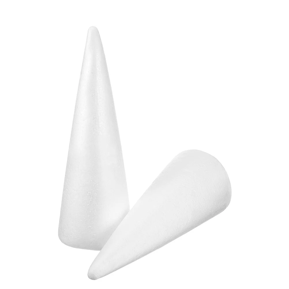 قطعتان من مخاريط رغوة البوليسترين البيضاء للإمكبات الإبداعية التي لا نهاية لها في مشاريع DIY وقت الترابط مع الآباء #6