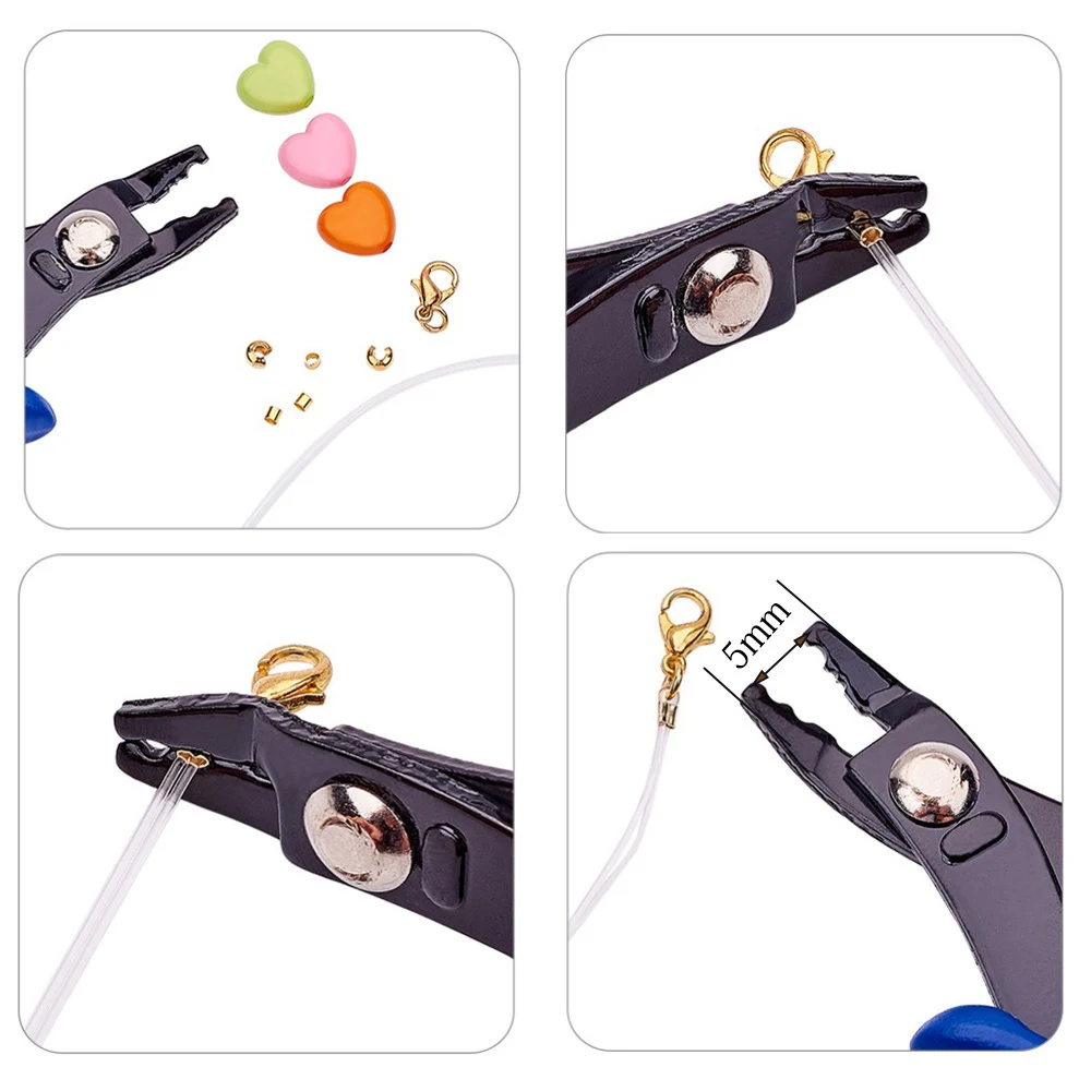 Multifunction Split Ring Opener Pliers Jewelry Beading Crimping Crimper Pliers Tool With Mini Diagonal Pliers DIY Hand Tools