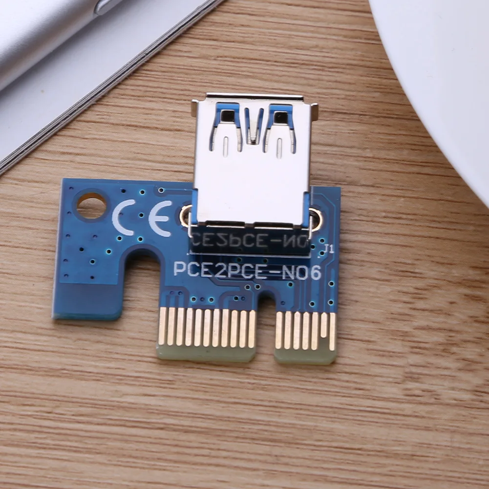 

Адаптер PCI Express 1X на USB 3.0 «мама» для майнинга BTC, синий, быстрый считывающий, скорость письма, низкие потеря для PCIe Riser Bitcoin