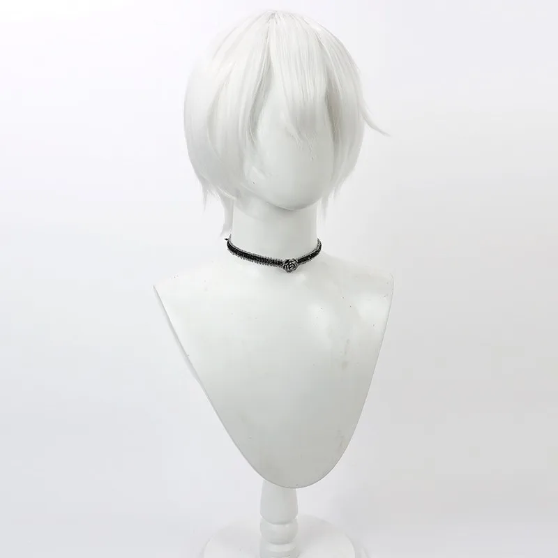 Kamisama Kiss Tomoe Cosplay Wig, Realistic Scalp White Short Hair, In Stock