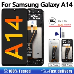 Pantalla A14 de 6,6 pulgadas para Samsung Galaxy A14 LTE, montaje de digitalizador con pantalla táctil LCD para Samsung A14 4G A145F A145P