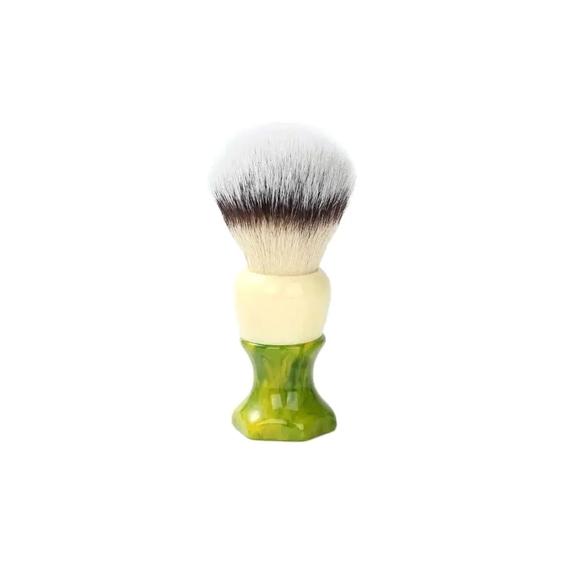 YAQI Mens Wet Shaving Brush 2026 Cat's Whisker Ever-hopeful Silver Synthetic Hair Shaving Brush