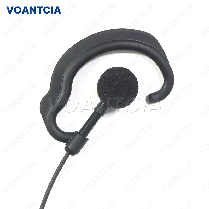 2PCS Earphone G Shape Earhook Mobile Wired Earphone with Ptt Walkie Talkie for Motorola CLP1010e CLP107e CLP446e Clp1080e Radio