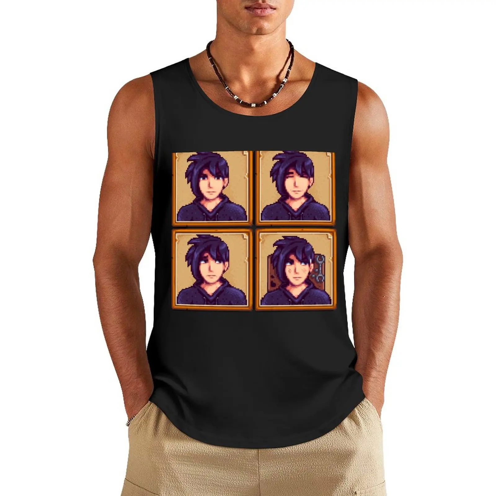 Stardew Valley - Sebastian Tank Top gym clothing men sleeveless shirt man