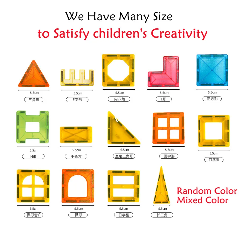 10 قطعة نافذة ملونة مكعبات بناء مغناطيسية مكملات بلاط مغناطيسي للأطفال ألعاب إبداعية لتقوم بها بنفسك عجلة فيريس ألعاب ألغاز دومينو ثلاثية الأبعاد