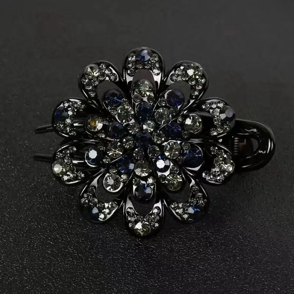 

Antiquity Headwear Mother Hair Claw Female Hair Accessories Flower Hair Clip Rhinestone Duckbill Clip Korean Style Hairpin