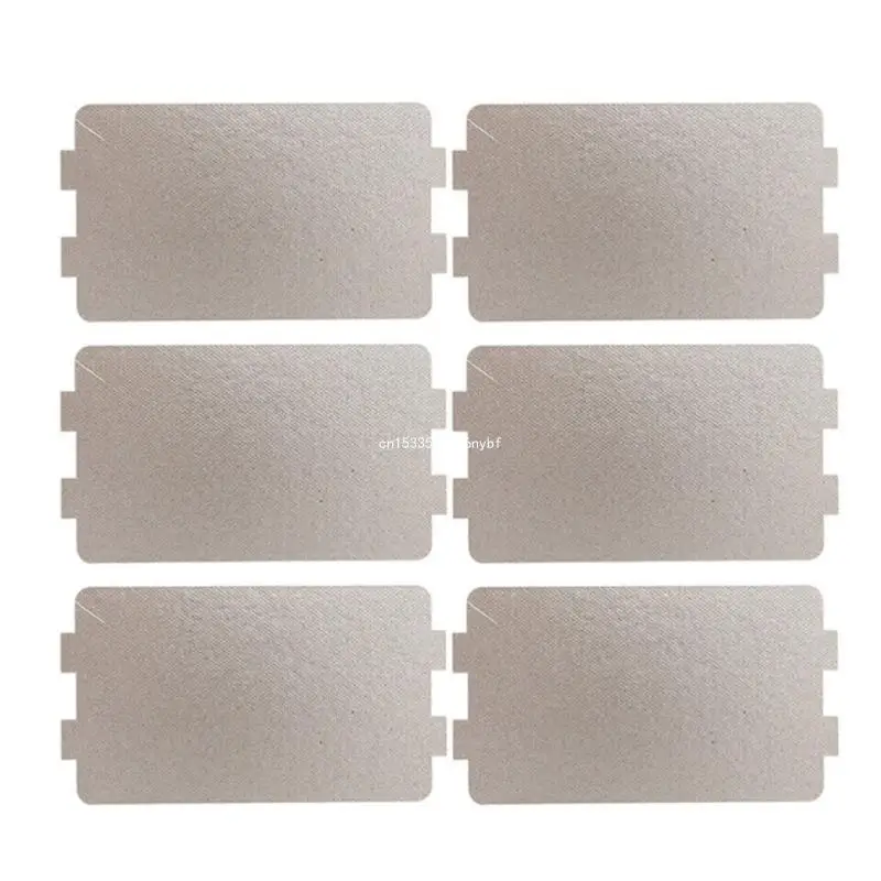 6Pieces Replacement Plates Thickened Sheets Microwave Oven Mica Sheet Guide Cover Plate for Efficient Heating Dropship