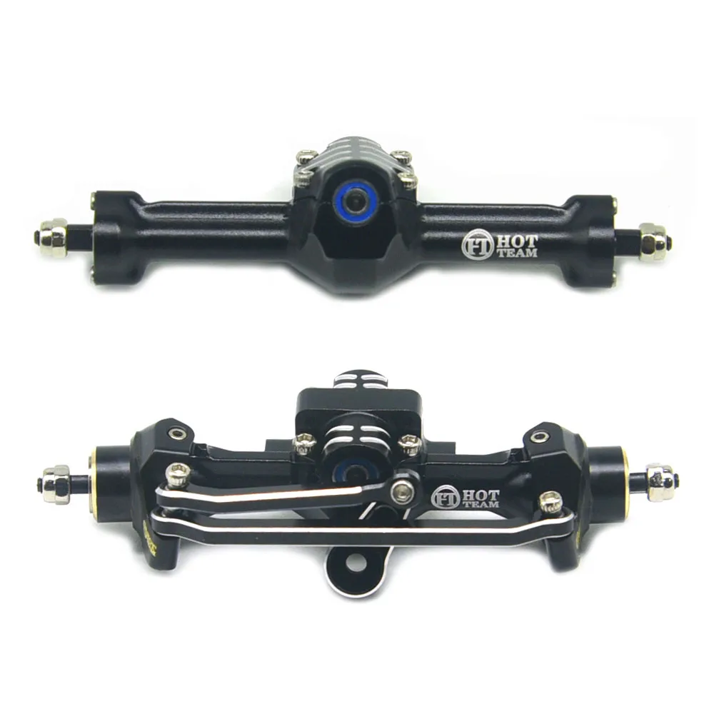 

Hot Team Hobby Aluminum Front And Rear Axle +4mm Width With Brass Counter Weight With Flange Bearing For Axial SCX30 RC Cars