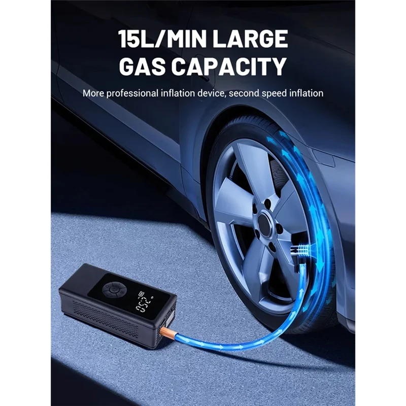 BMBY-bomba de aire multifuncional, Inflador de neumáticos eléctrico portátil de alta potencia para coches, motocicletas, camiones, remolques, accesorios para coche